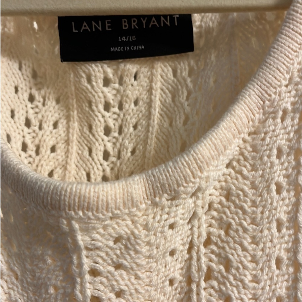 Lane Bryant Cream and Brown Maxi Dress Size: 14/16 - Picture 3 of 3
